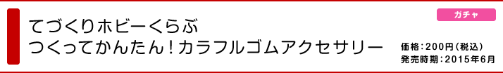 てづくりホビーくらぶ つくってかんたん！カラフルゴムアクセサリー