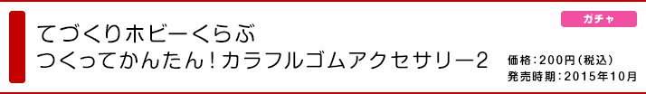 てづくりホビーくらぶ つくってかんたん！カラフルゴムアクセサリー2