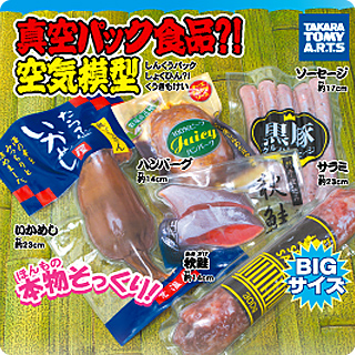 真空パック食品?!空気模型