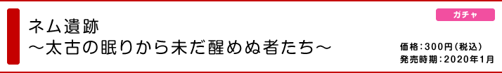 ネム遺跡 〜太古の眠りから未だ醒めぬ者たち〜