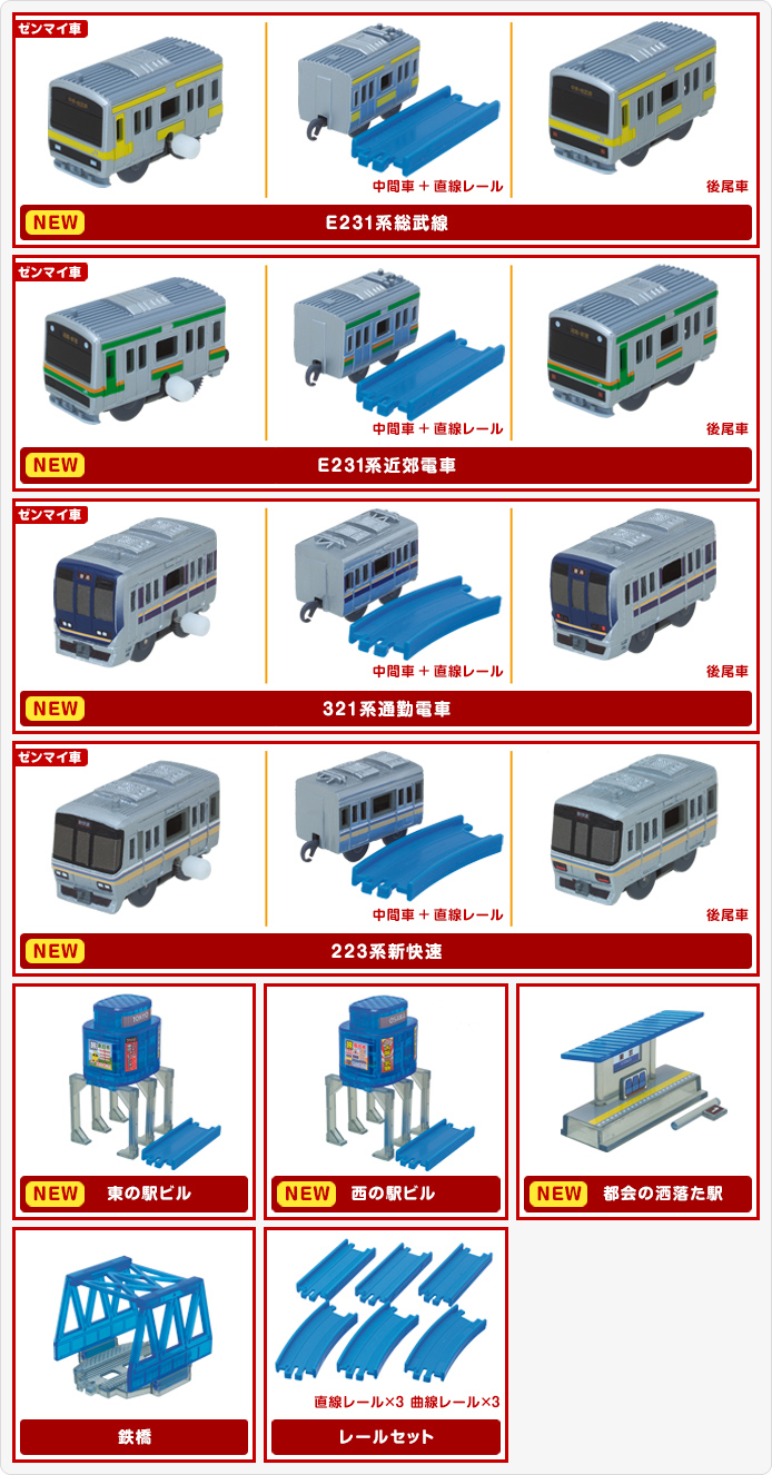 カプセルプラレール 東も西も!通勤・近郊電車編