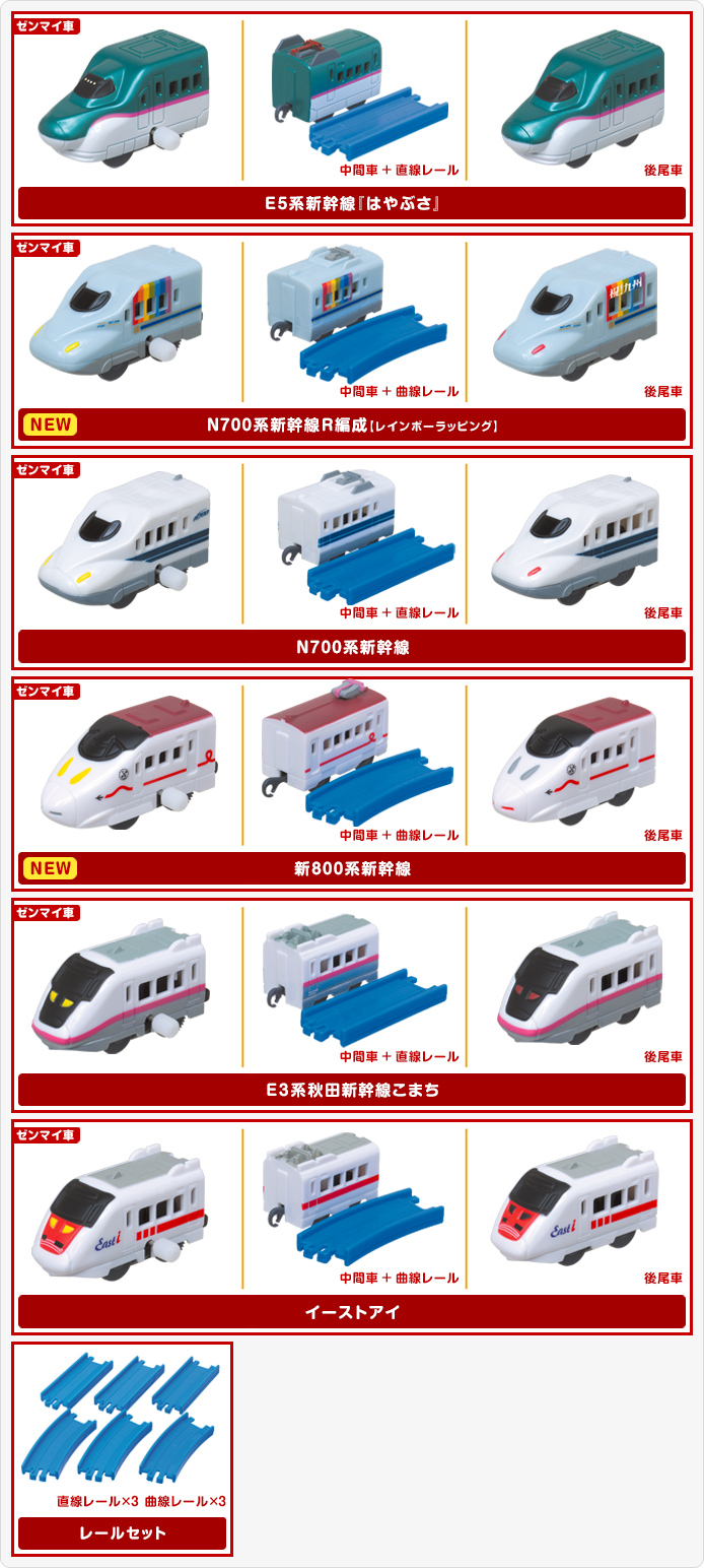 カプセルプラレールお出かけしよう!新幹線編