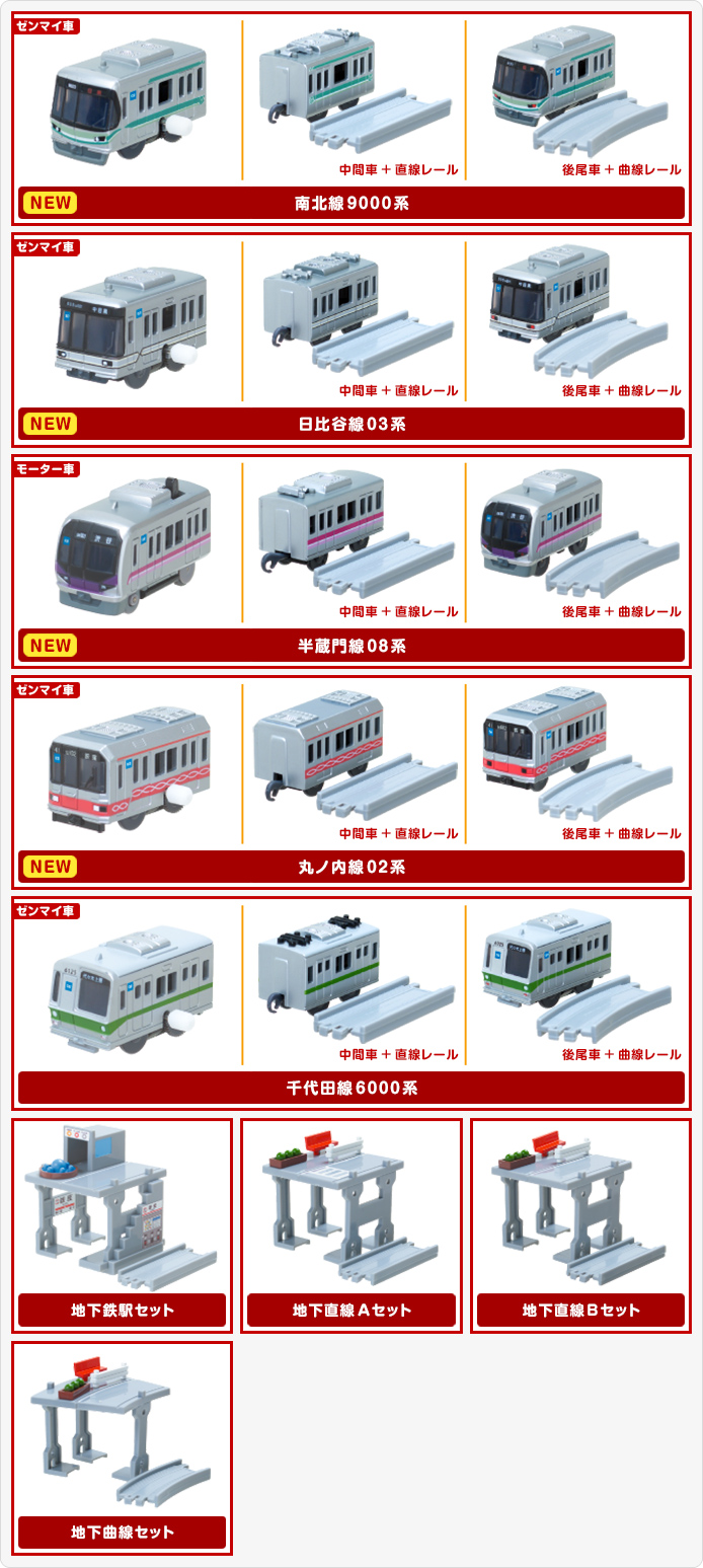 カプセルプラレール 東京メトロ編