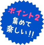 ポイント2 集めて楽しい!!