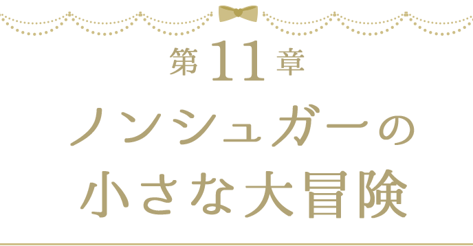 第11章 ノンシュガーの小さな大冒険