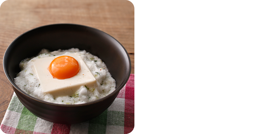 豆腐とダシ和えTKG